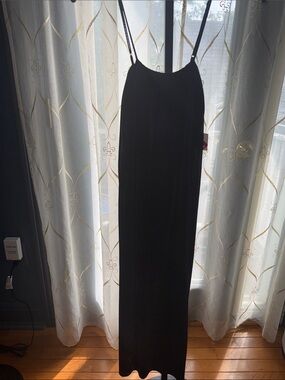 bp Black Maxi Slip Dress with Spaghetti Straps